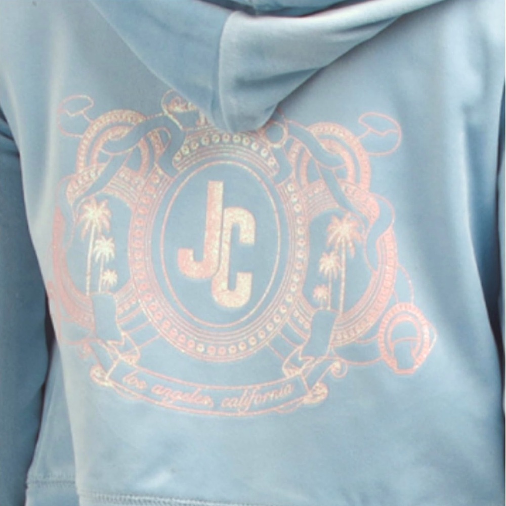 NWT Iconic Juicy Couture “Bling” Velour Tracksuit Pant and Matching Jacket - Picture 4 of 8